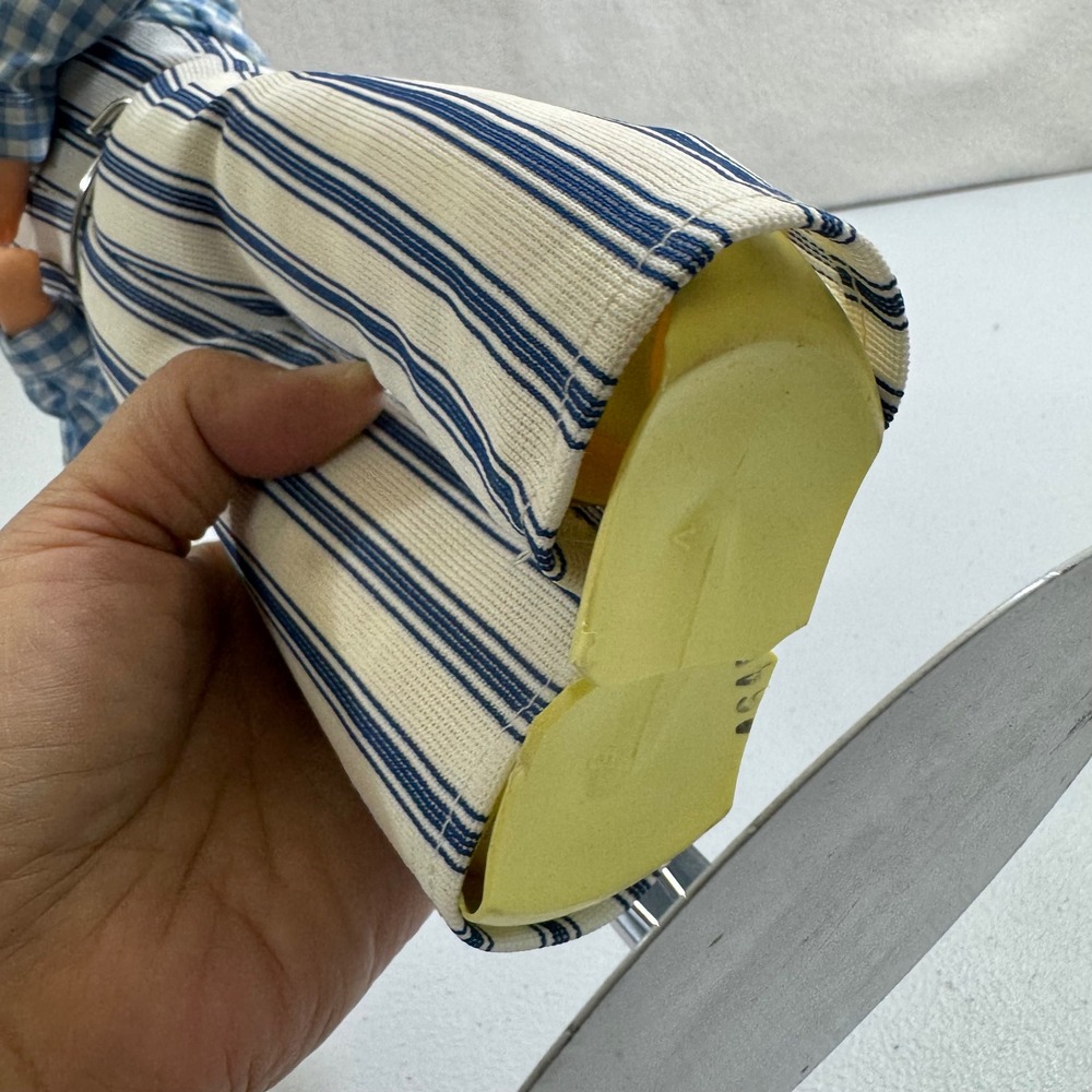 VTG 1:12 scale‎ dollhouse miniature grandfather Plaid Striped Overalls glasses - Picture 4 of 6
